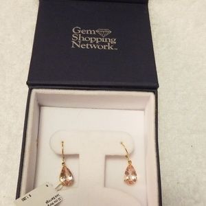 Genuine Morganite earings